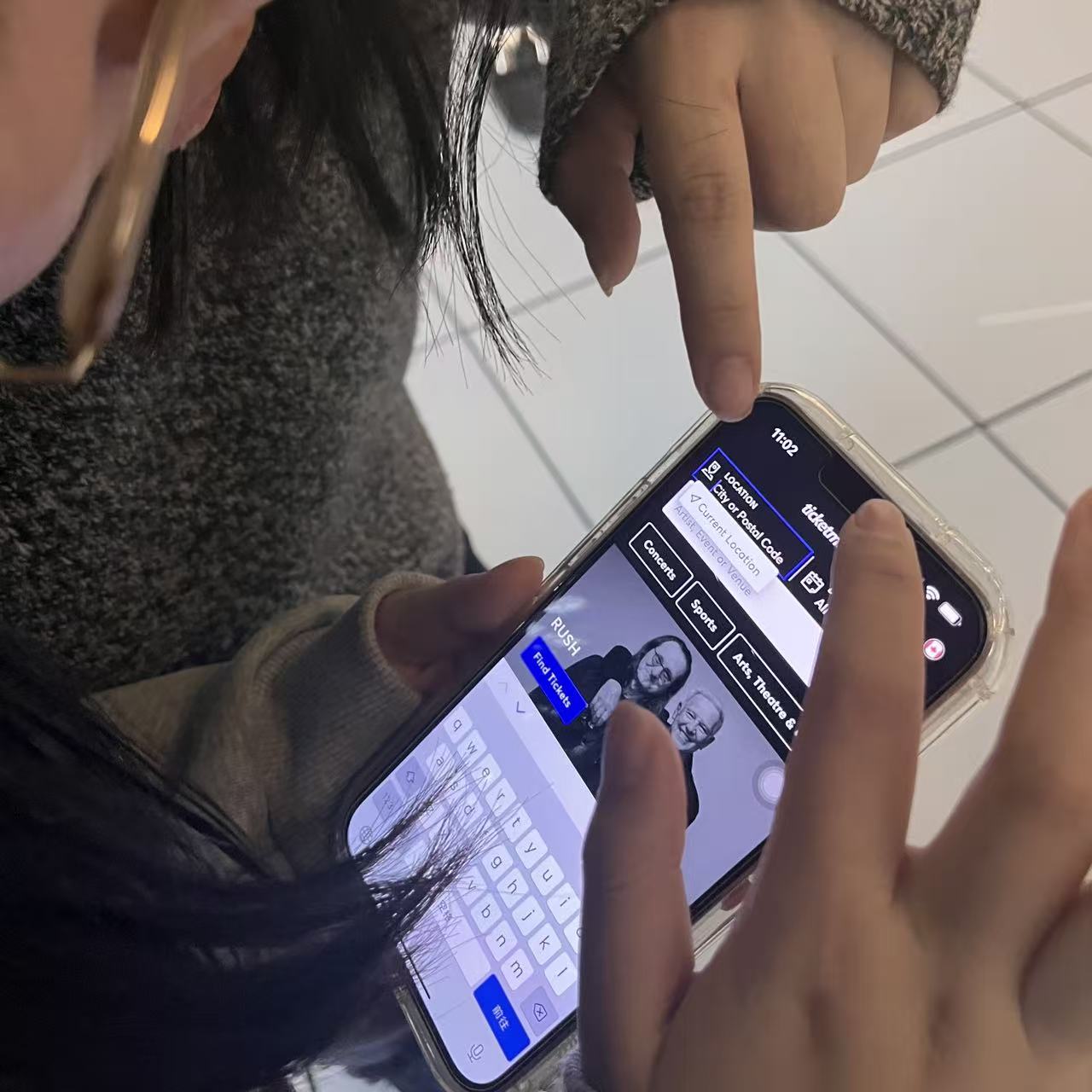 We guided the older user through selecting an event and navigating the seat selection process, providing step-by-step support when needed.